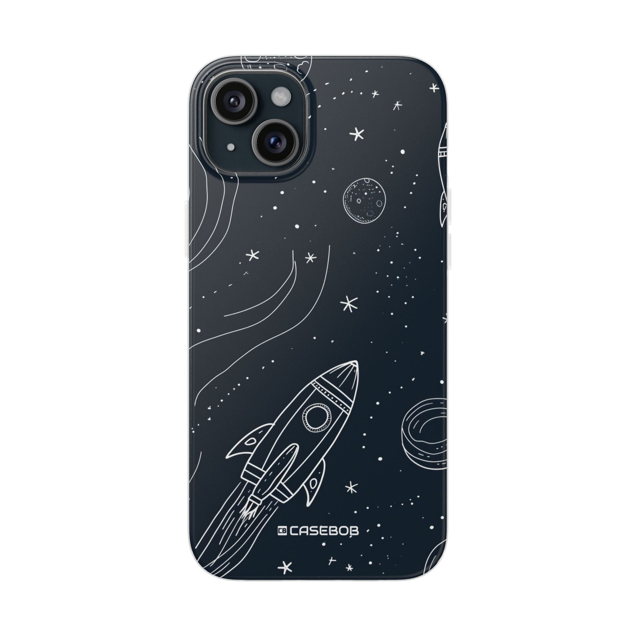 Cosmic Doodle Adventure | Flexible Phone Case for iPhone