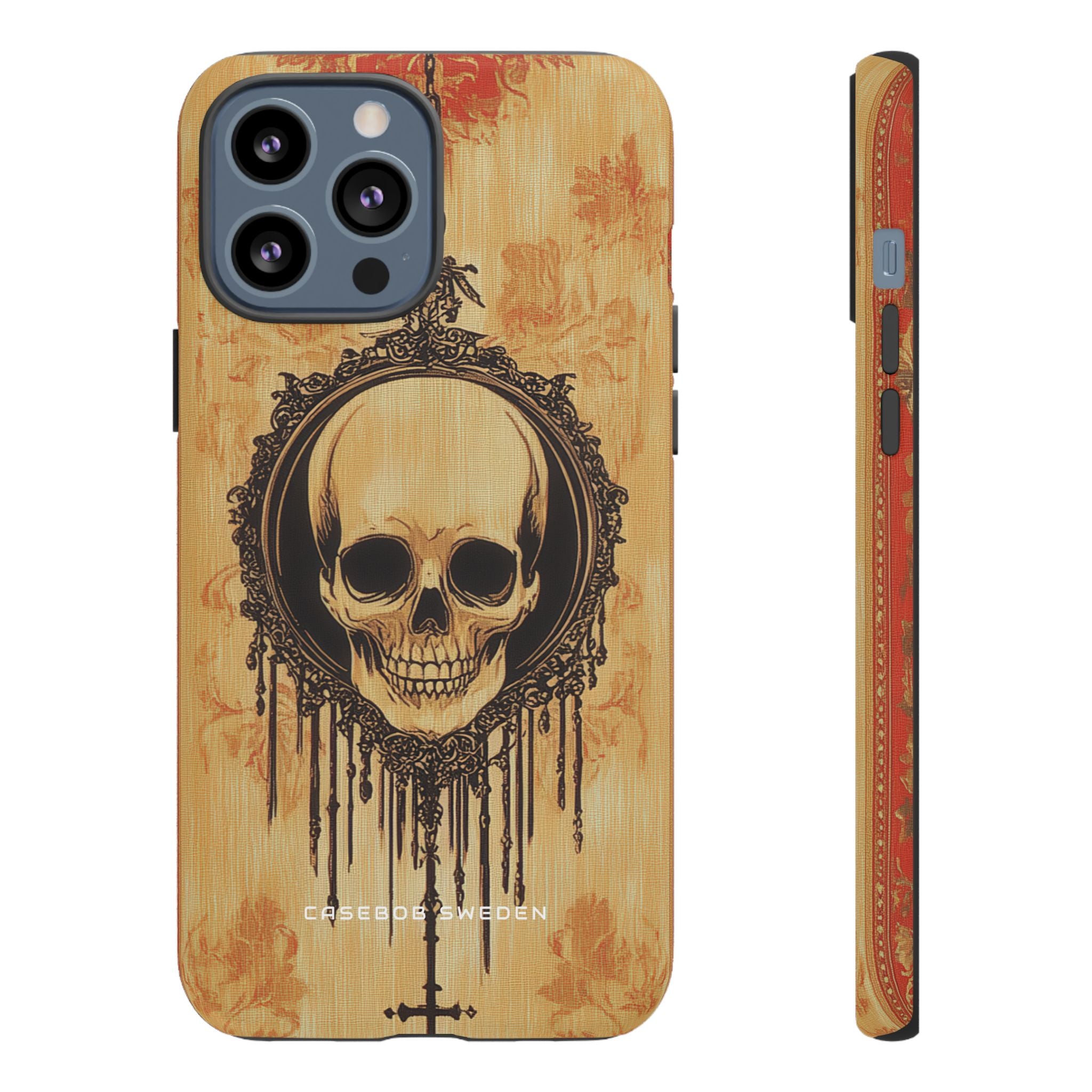 Gothic Skull Elegance iPhone 13 - Robuste Handyhülle