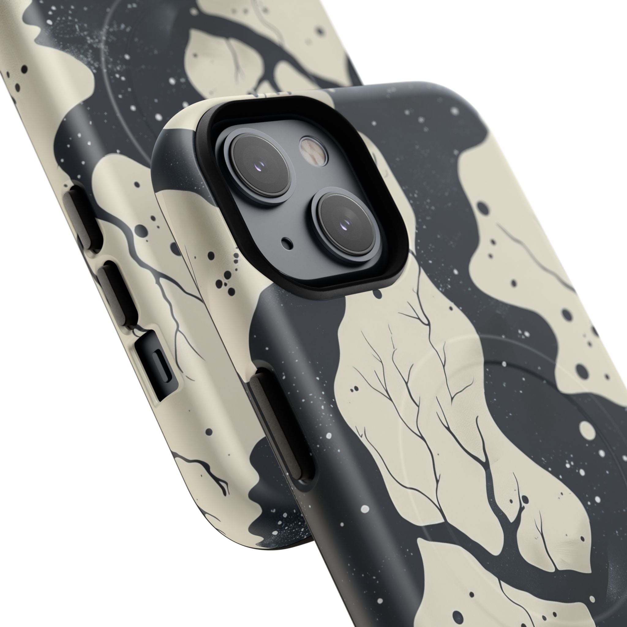 Organic Fluid Silhouettes with Cosmic Depth iPhone 14 | Tough+ Phone Case