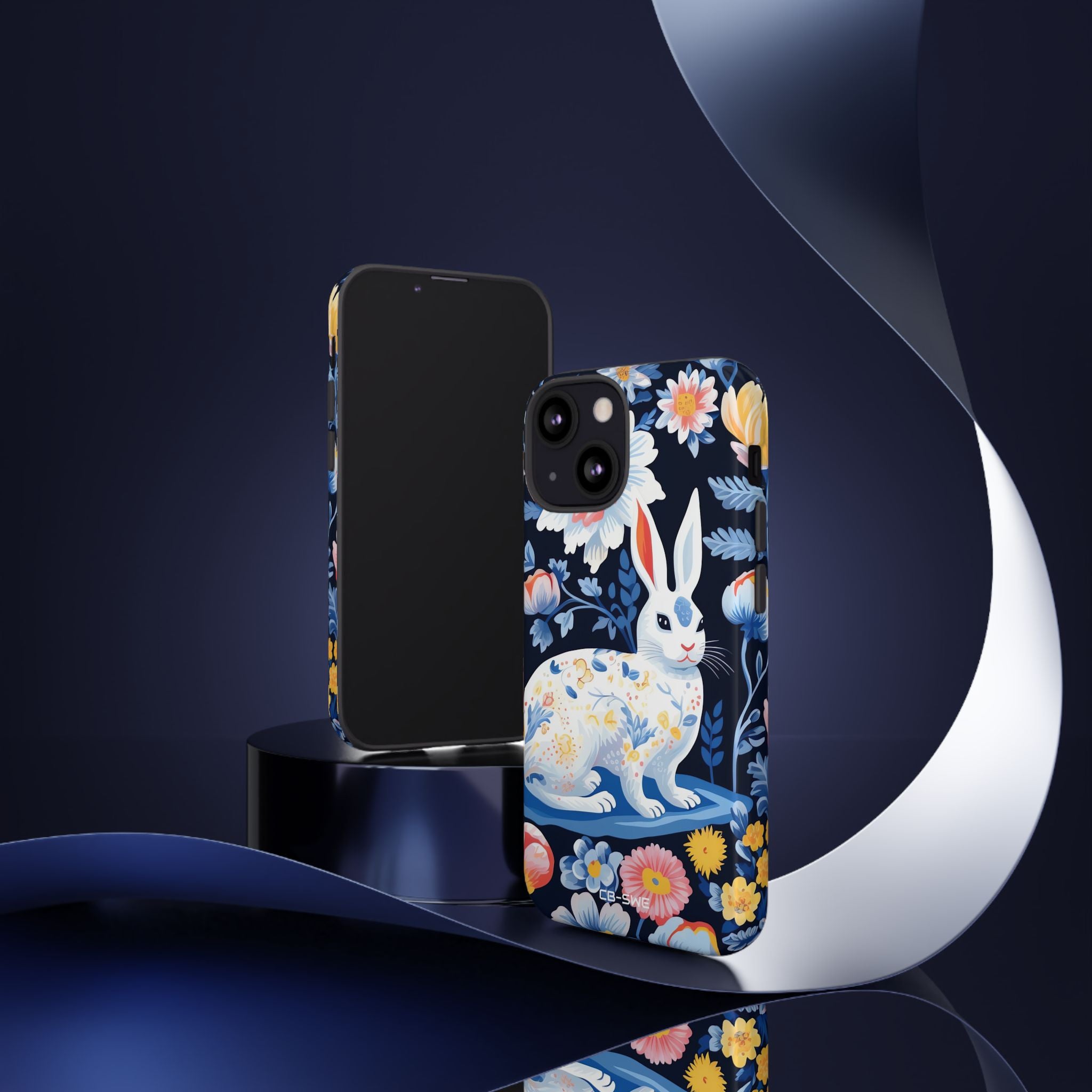 Floral Rabbit Dances - iPhone Case