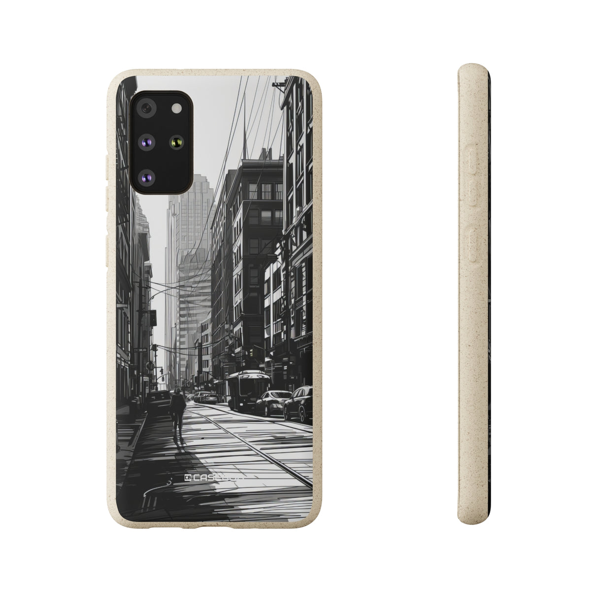 Noir Urban Serenity | Biodegradable Phone Case