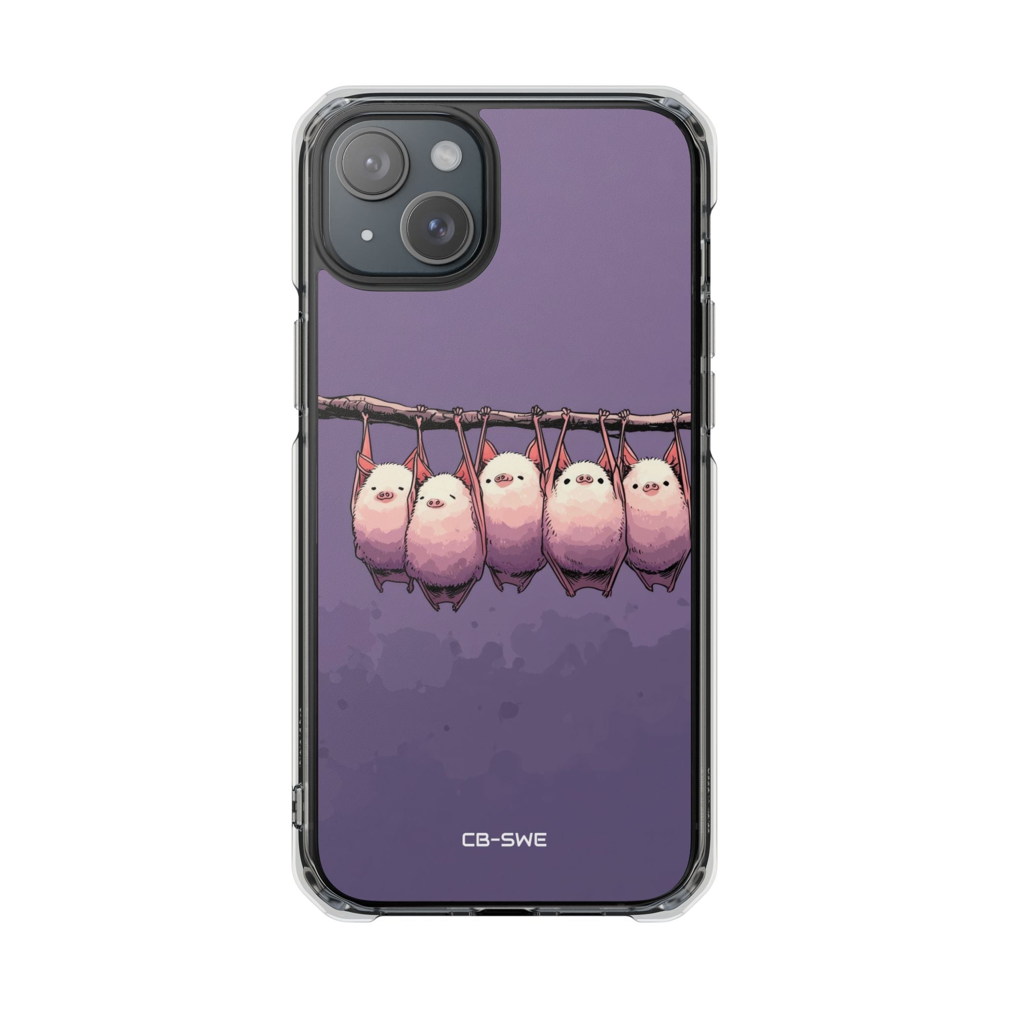 Bats Hang Playfully iPhone Case - Impact