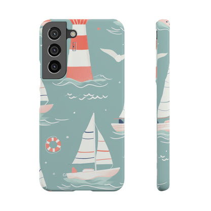 Lighthouse Nautical Charm - Slim Samsung S22 Phone Case