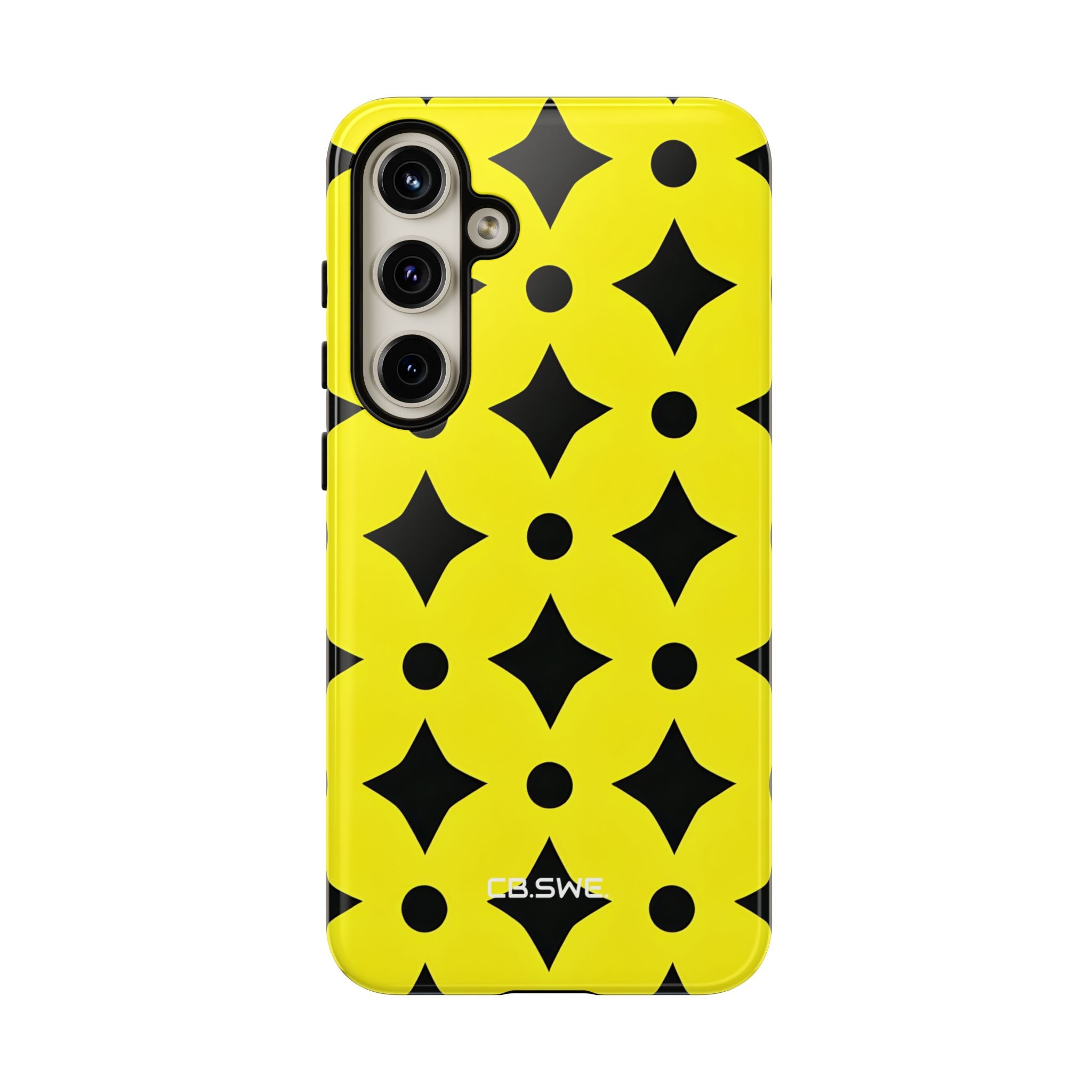 Vibrant Geometric Black Triangle Star Samsung S24 - Tough