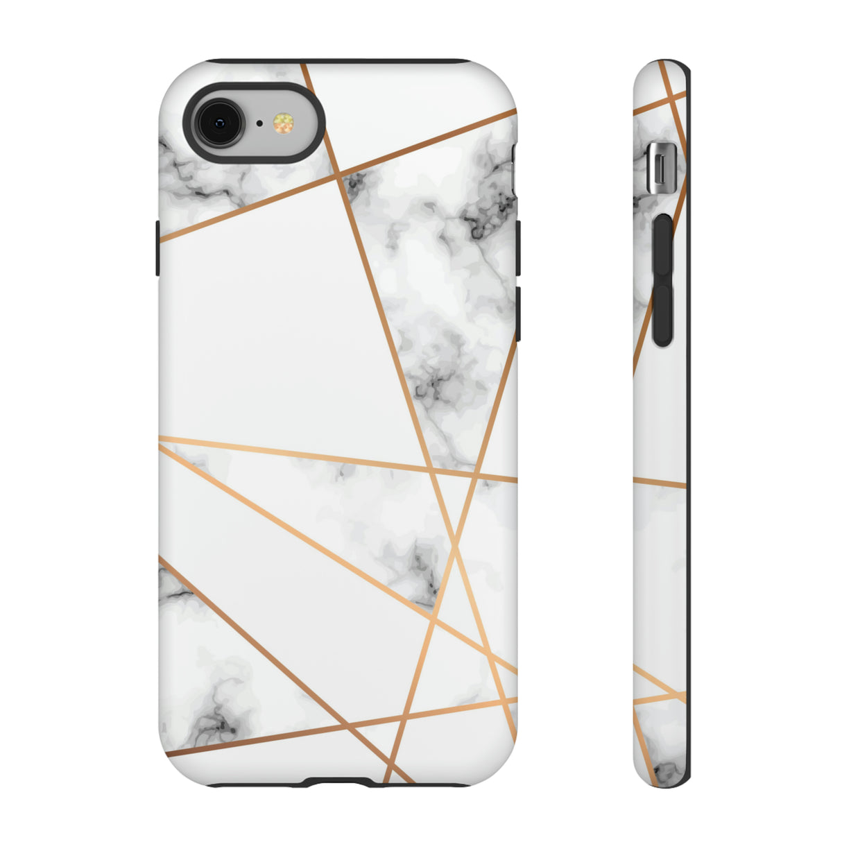 Marble Geometric - Protective Phone Case