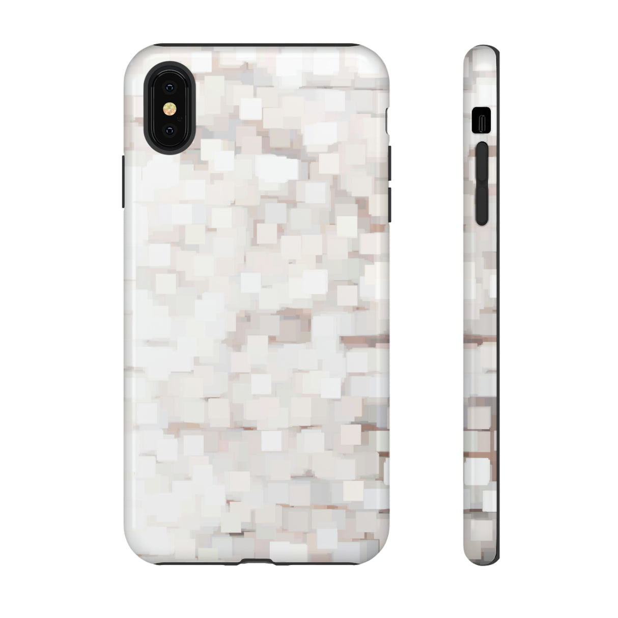 White Abstract Background - Protective Phone Case