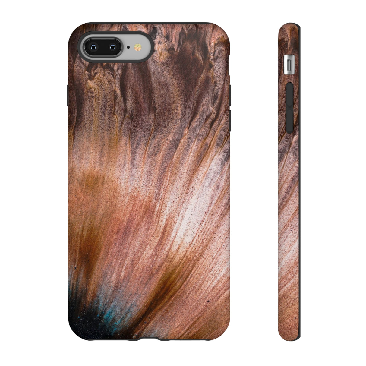 Light Brown Ink Art iPhone Case (Protective) iPhone 8 Plus Matte Phone Case