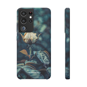 Teal Rosebud Serenade | Slim Phone Case for Samsung