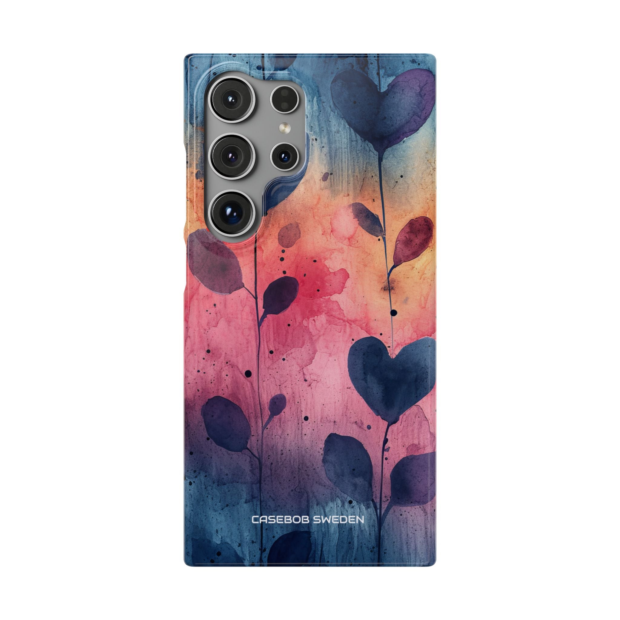 Watercolor Heart Art - Slim Samsung S24 Phone Case