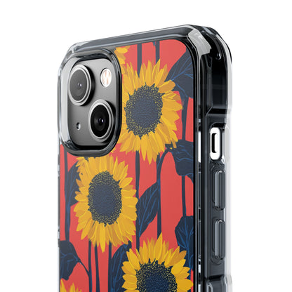 Vibrant Sunflower Rhythm iPhone Case - Impact