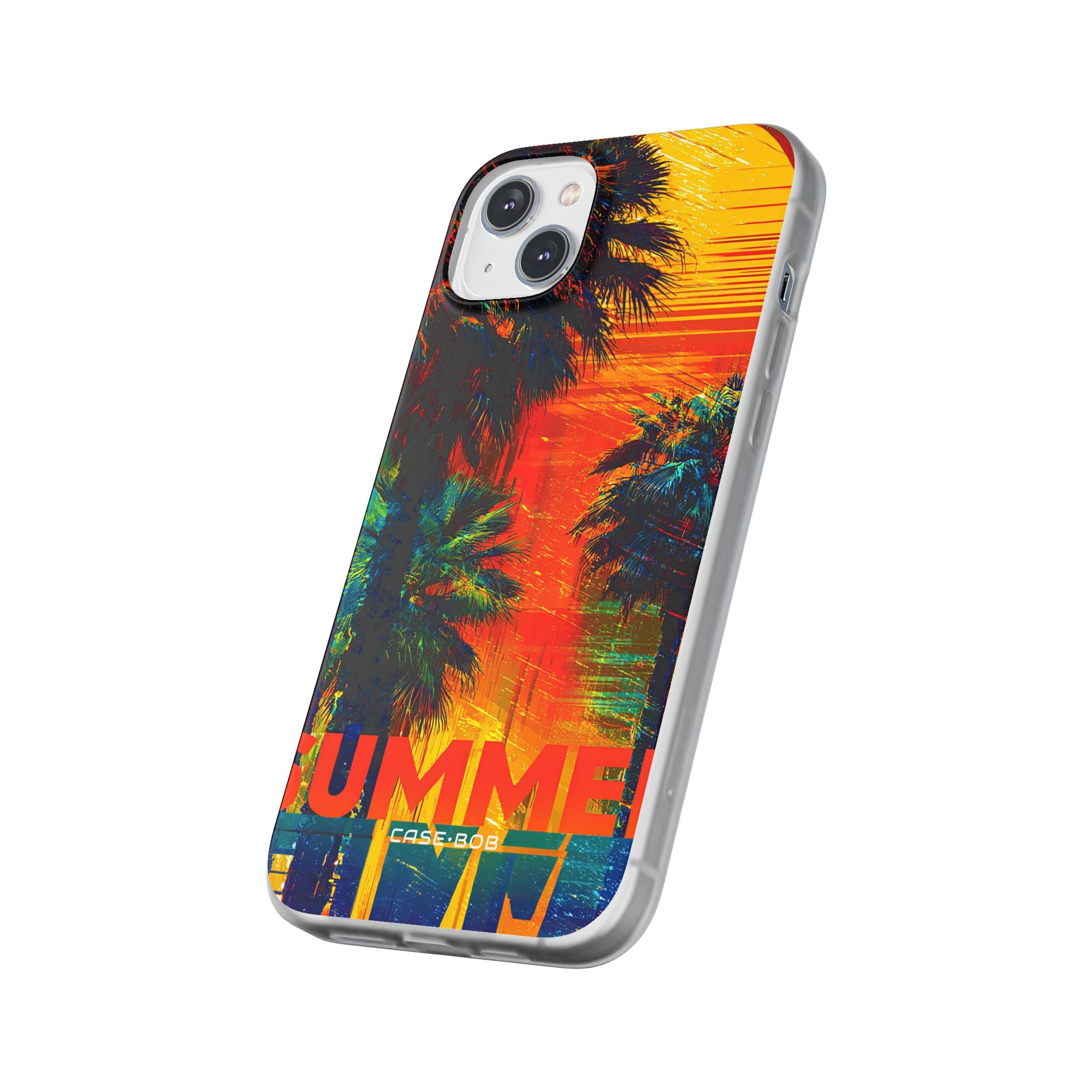 Tropical Sunburst iPhone 14 Plus Case - Soft
