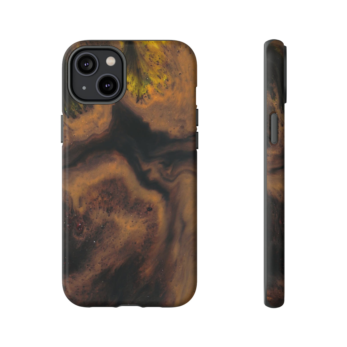 Brown Earth Ink Art - Protective Phone Case