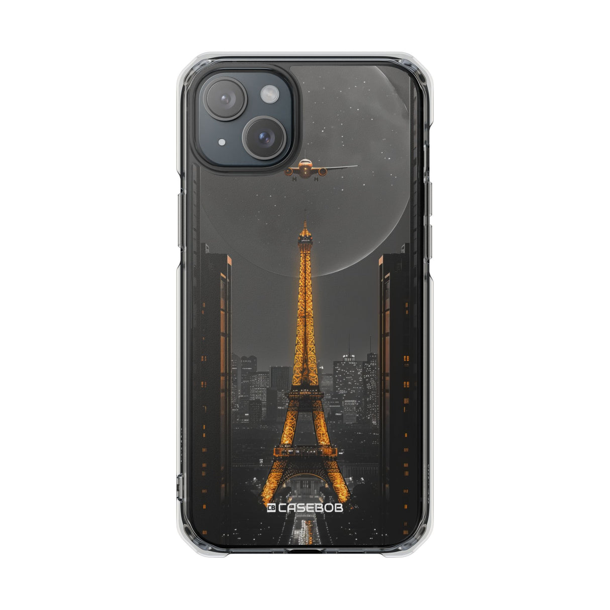 Futurist Paris – Handyhülle für iPhone (Clear Impact – Magnetisch) 