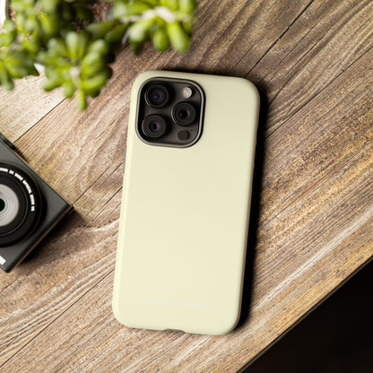 Light Yellow iPhone 15 - Tough Phone Case