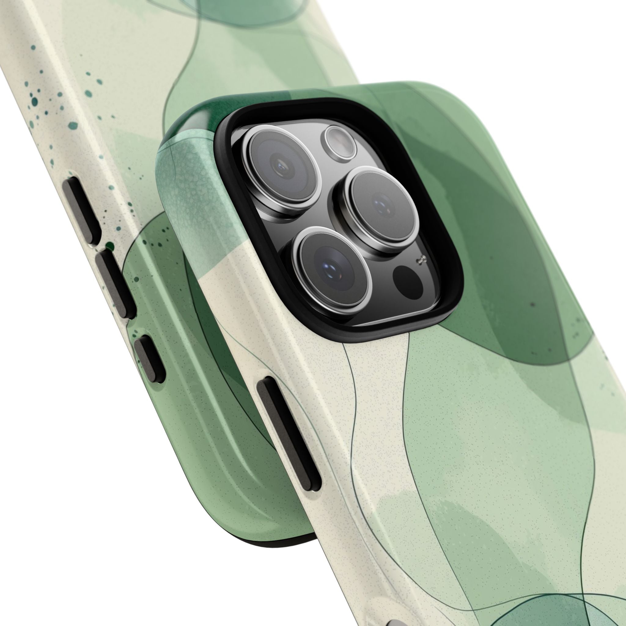 Green Waves Dance - iPhone Case