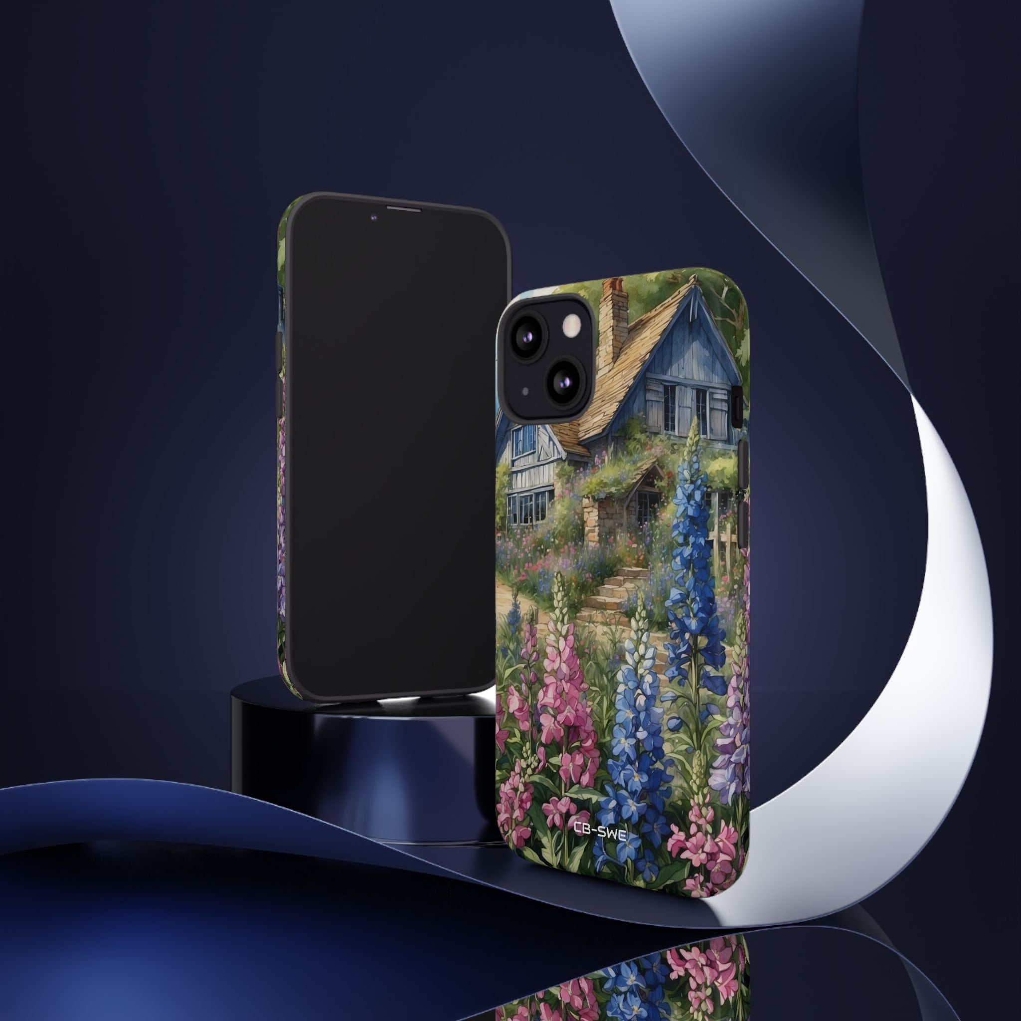 Cottage Surrounded Blossoms - iPhone Case