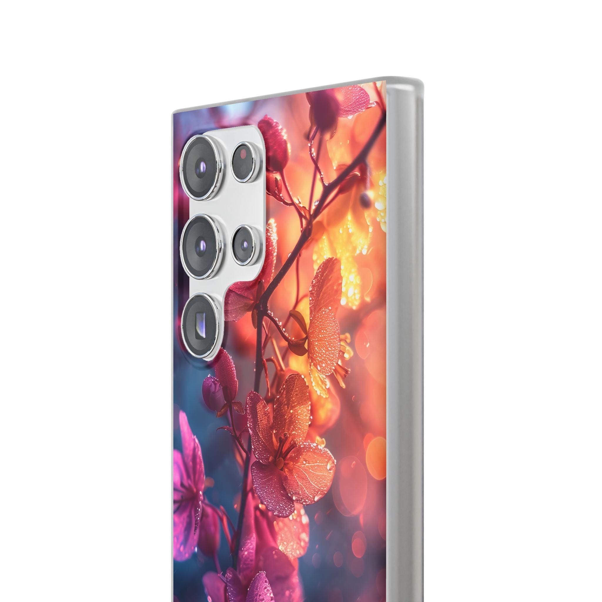 Pink Bloom Serenity - Flexi Samsung S23 Phone Case