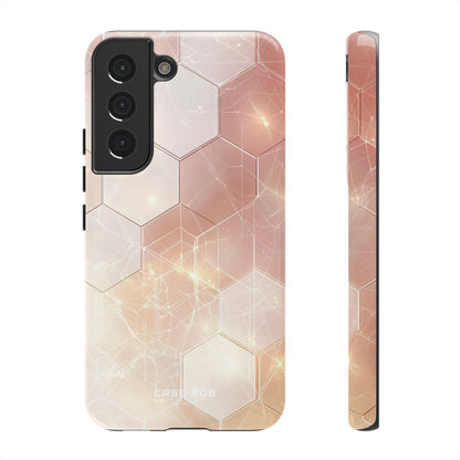 Honeycomb Glow Samsung S22 Case - Tough