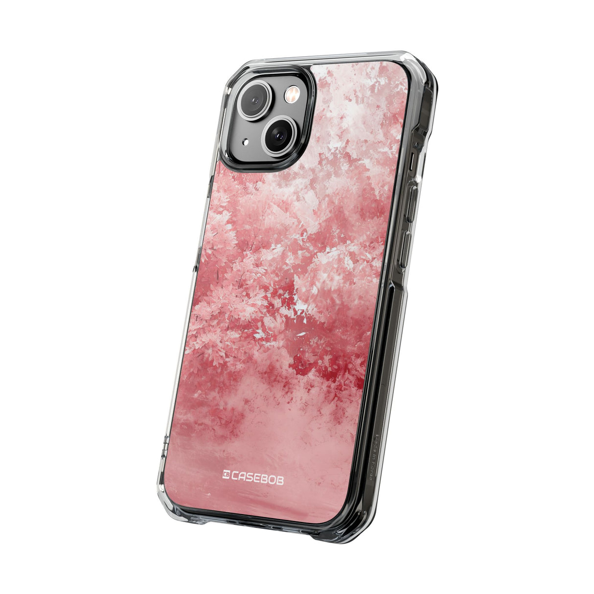 Pantone Rose Design | Handyhülle für iPhone (Clear Impact Case – magnetisch) 