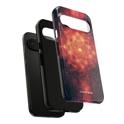 Radiant Mandala Google Pixel 9 Case - Tough