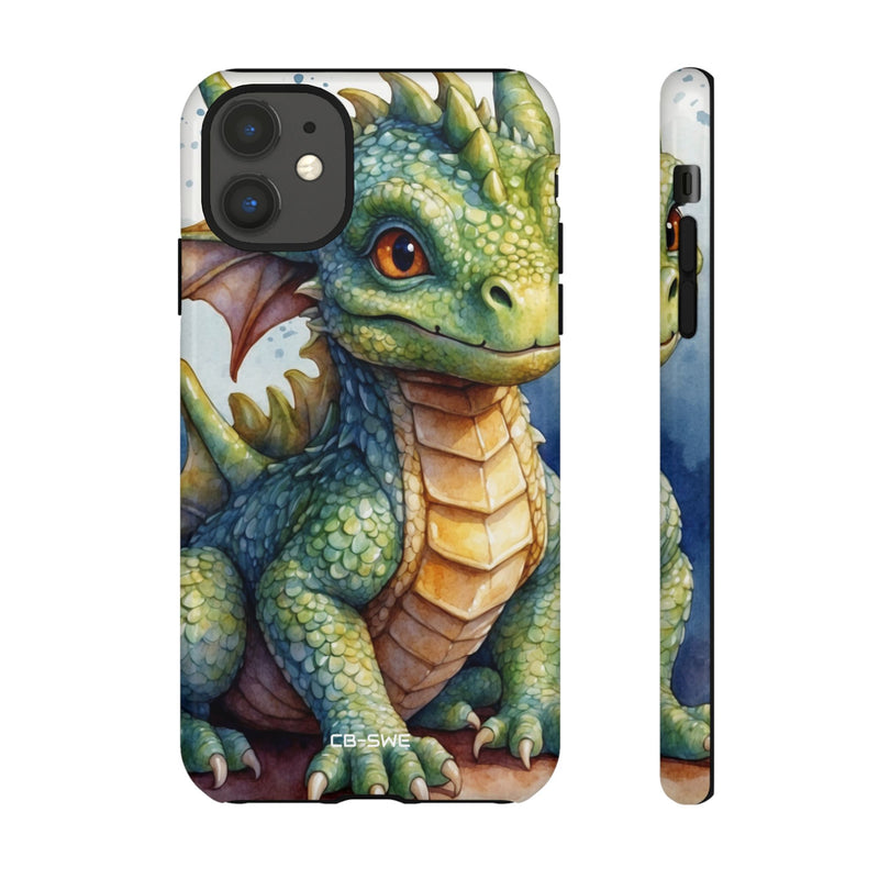 Green Dragon Smiles - iPhone Case