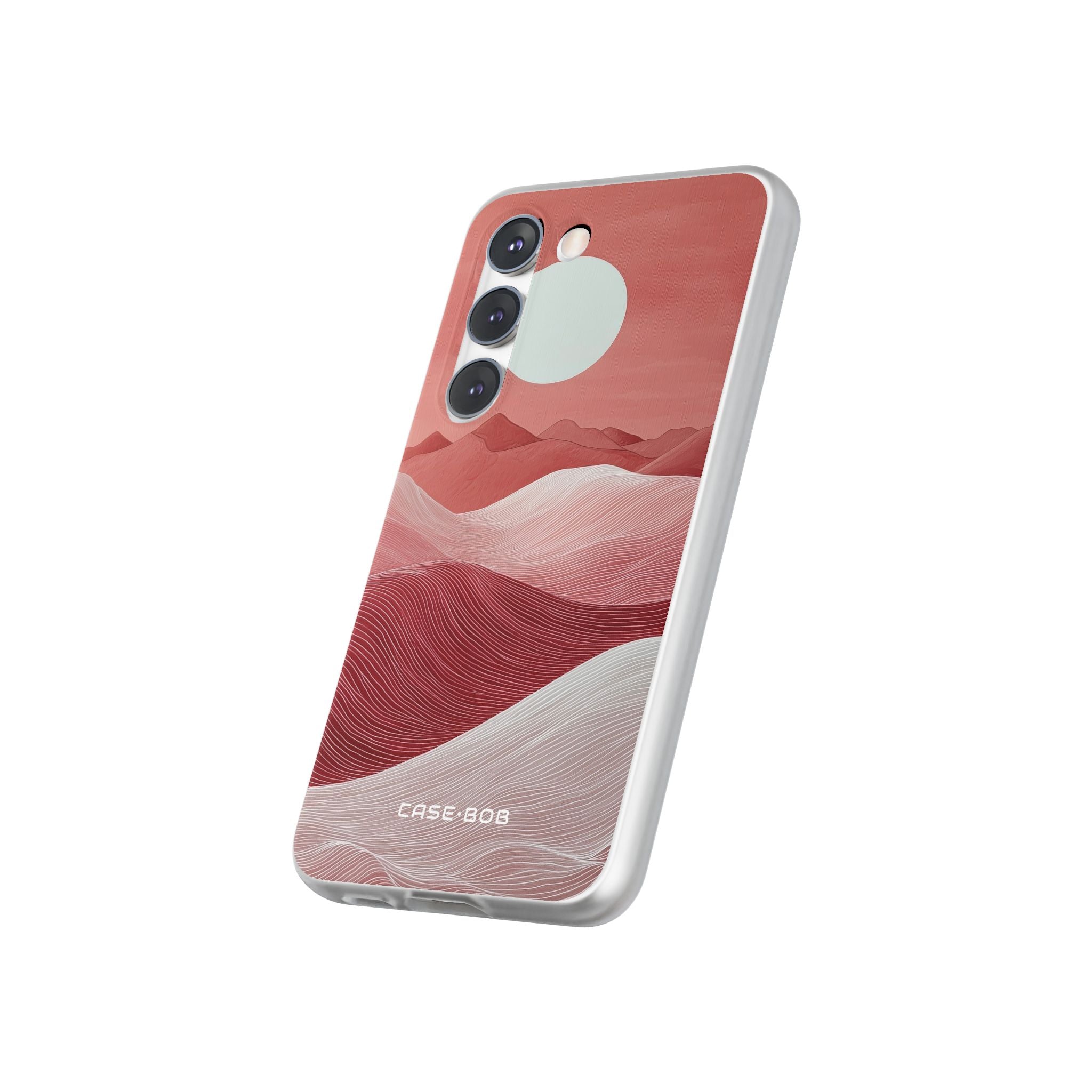 White Orb Dunes Samsung S23 Case - Soft