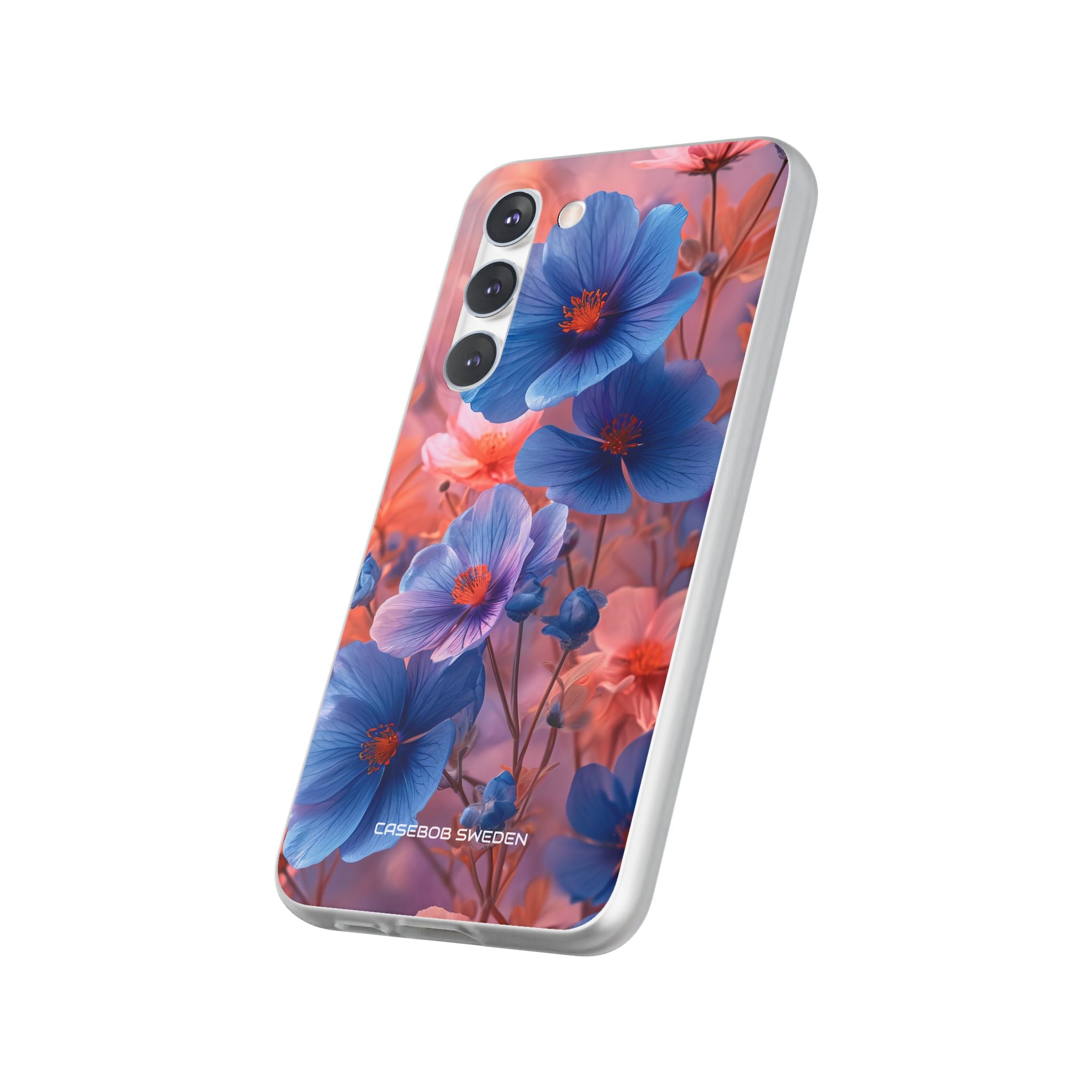 Blue Peach Blossoms - Flexi Samsung S23 Phone Case