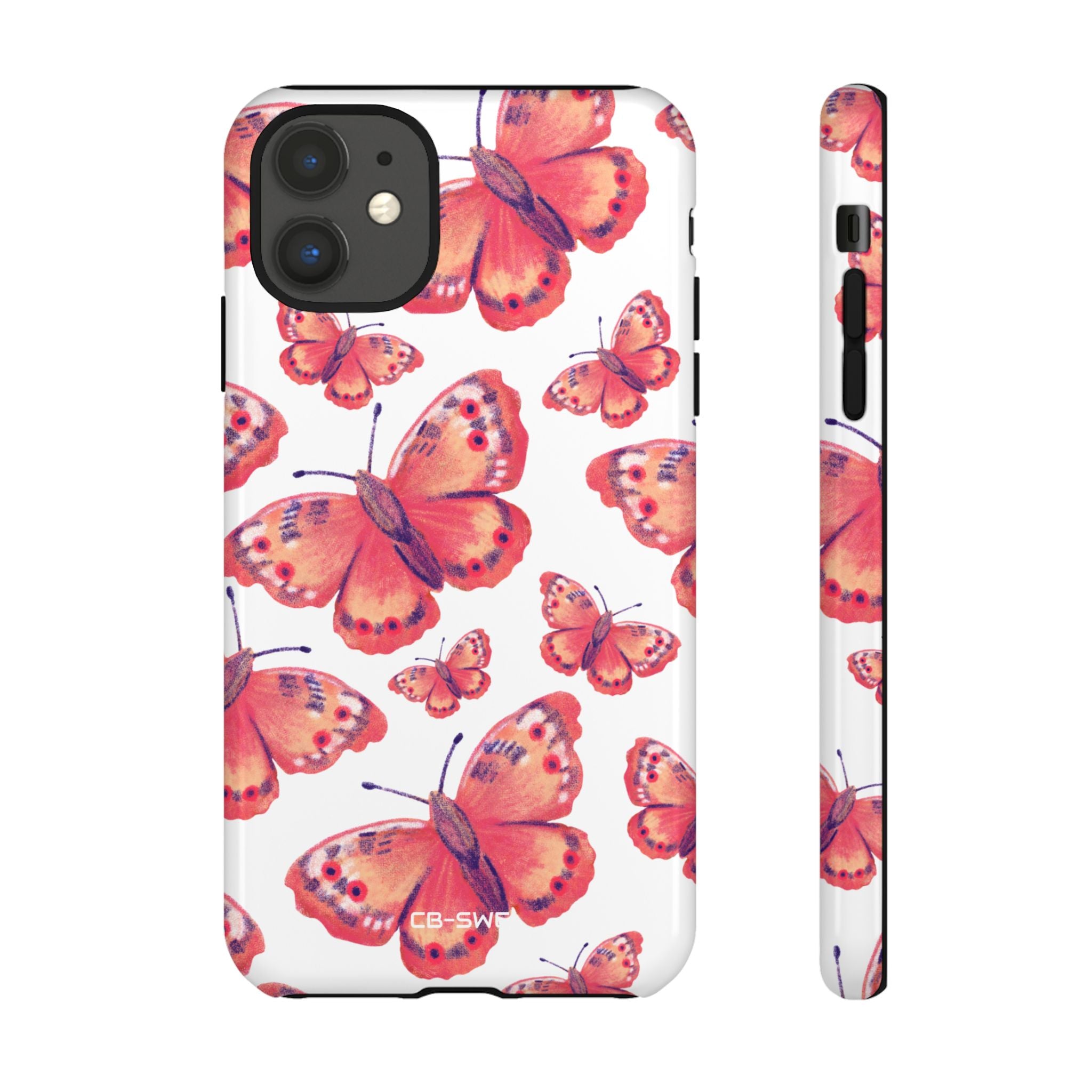 Vibrant Butterfly Dance - iPhone Case