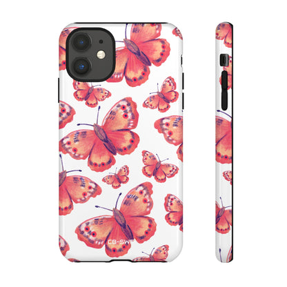 Vibrant Butterfly Dance - iPhone Case