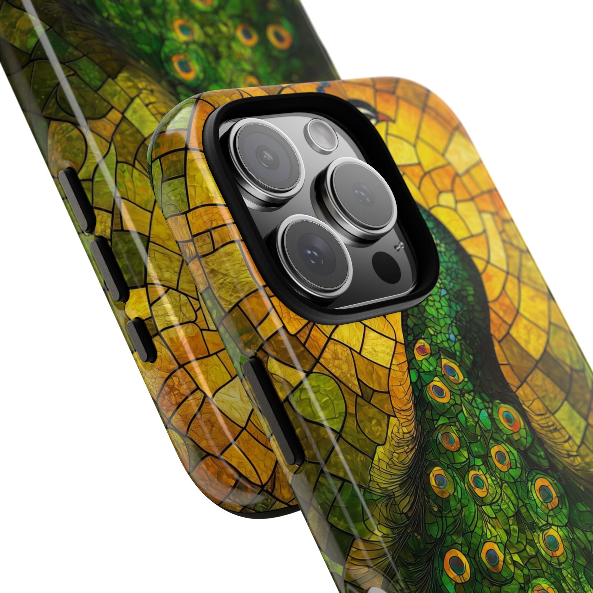 Peacock Spreads Light - iPhone Case