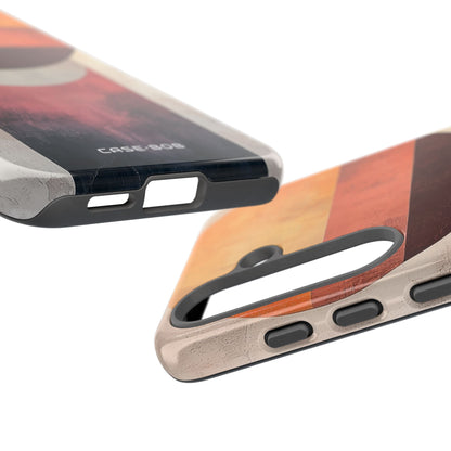 Sunset Orb Samsung S25 Case - Tough