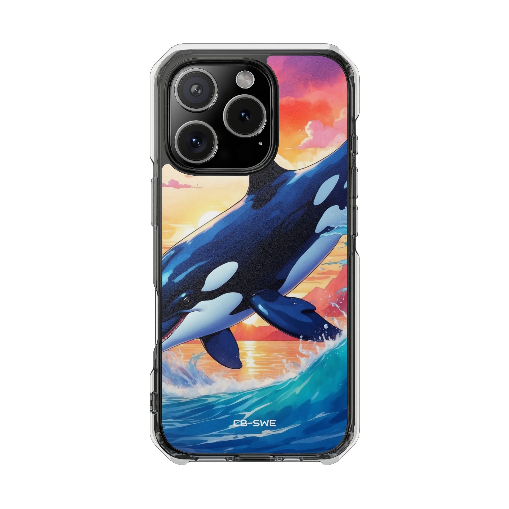 Orca Leaps Joyfully iPhone Case - Impact