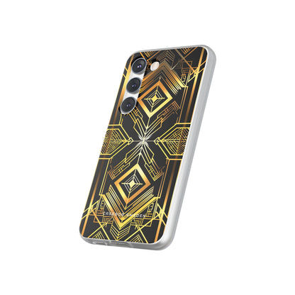 Golden Geometric Opulence Samsung S23 - Flexi Phone Case