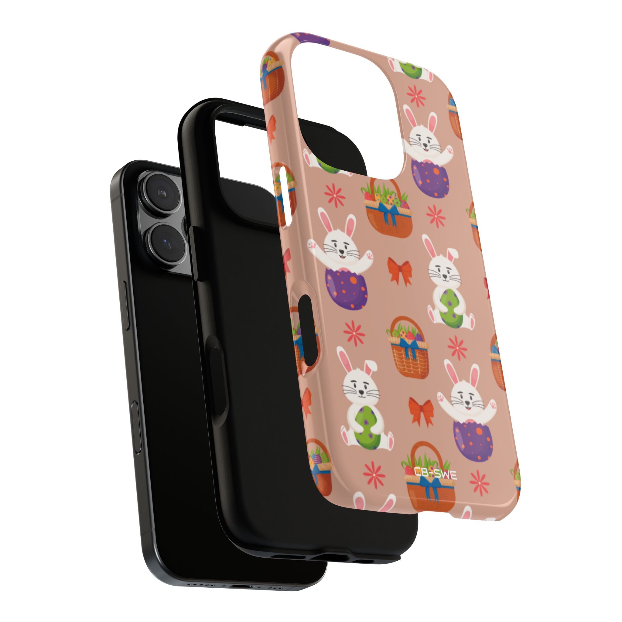 Bunnies Hold Eggs - iPhone Case