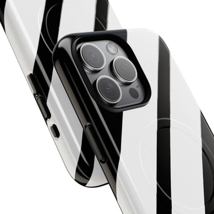 Diagonal Bands Noir iPhone 15 Pro Max Case - Tough+