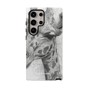 Monochrome Giraffe: Intricate Elegance - For Samsung S24