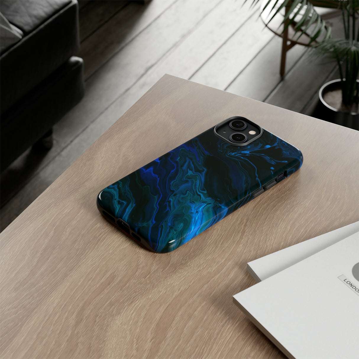 Neon Blue Creative - Protective Phone Case