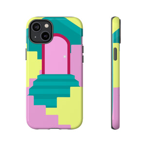 Vector Illustration of Stairs - Protective Phone Case