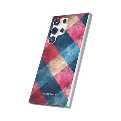 Bold Geometric Squares - Flexi Samsung S23 Phone Case