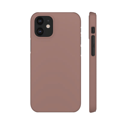 Burnished Brown iPhone Case (Slim) iPhone 12 Mini Matte Phone Case