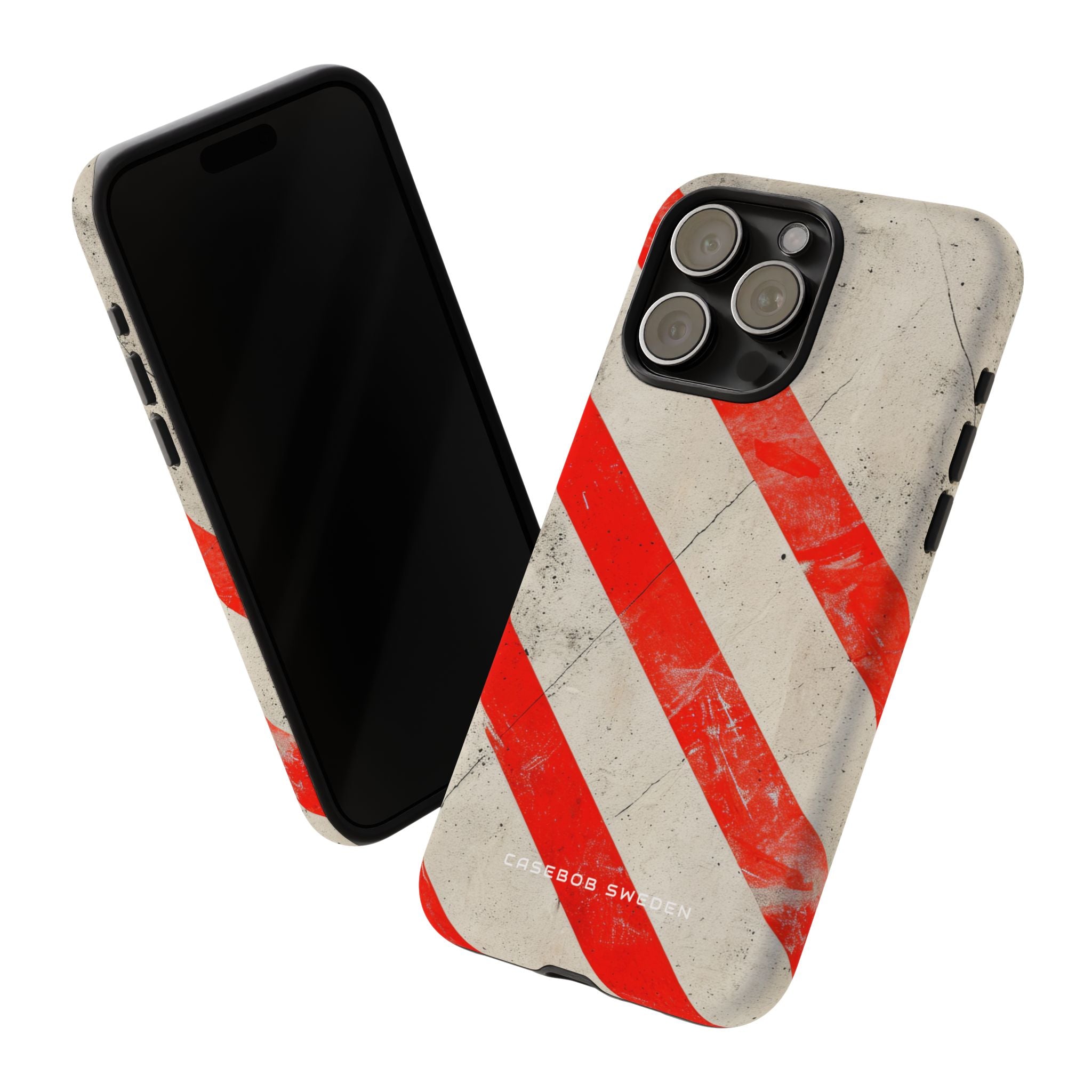 Striker Crimson Stripes iPhone 15 - Tough Phone Case