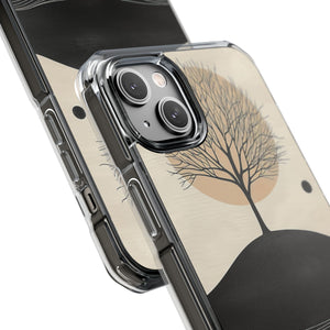 Serene Reflections - Phone Case for iPhone (Clear Impact - Magnetic)