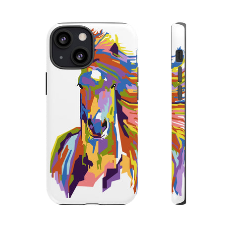 Horse Abstract Art iPhone Case (Protective) iPhone 13 Mini Matte Phone Case