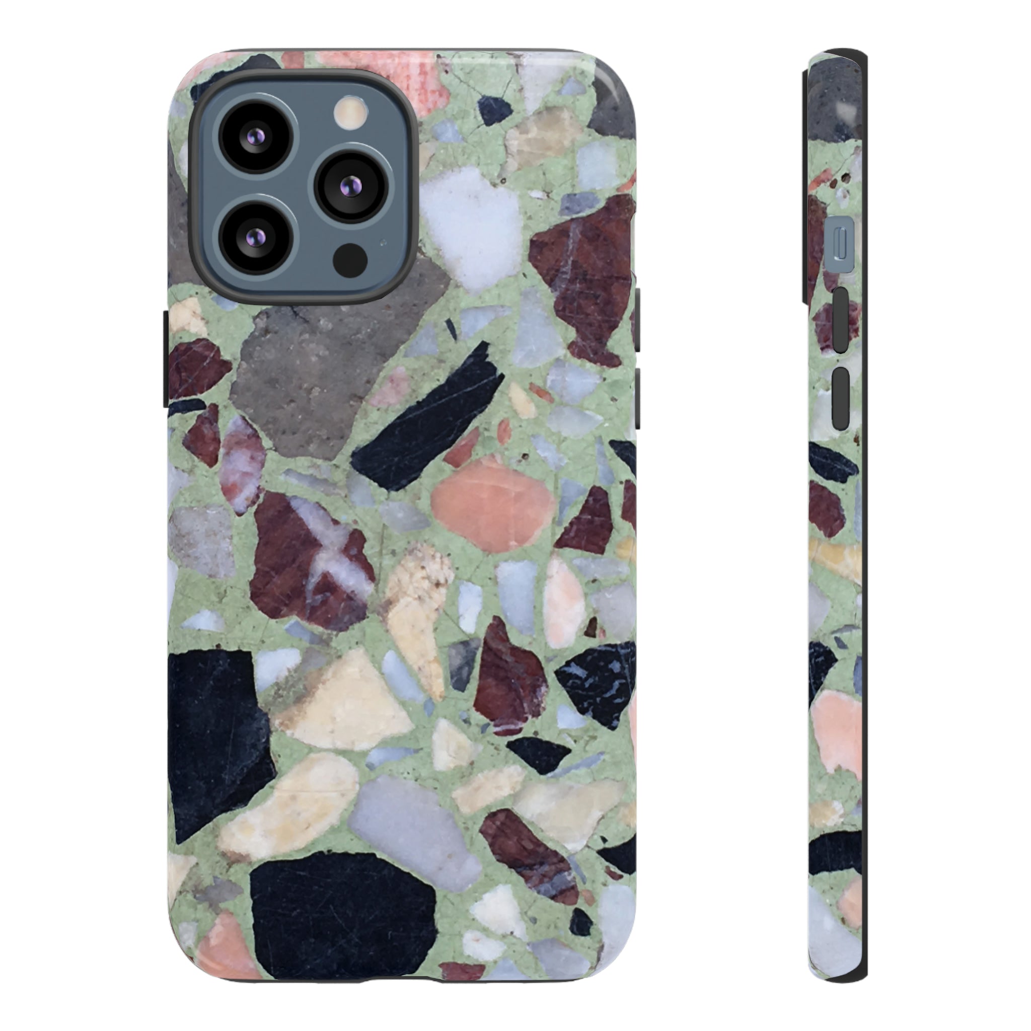 Terrazzo in Green - Protective Phone Case