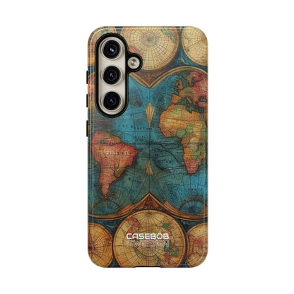 Vintage World Map Samsung S24 - Tough