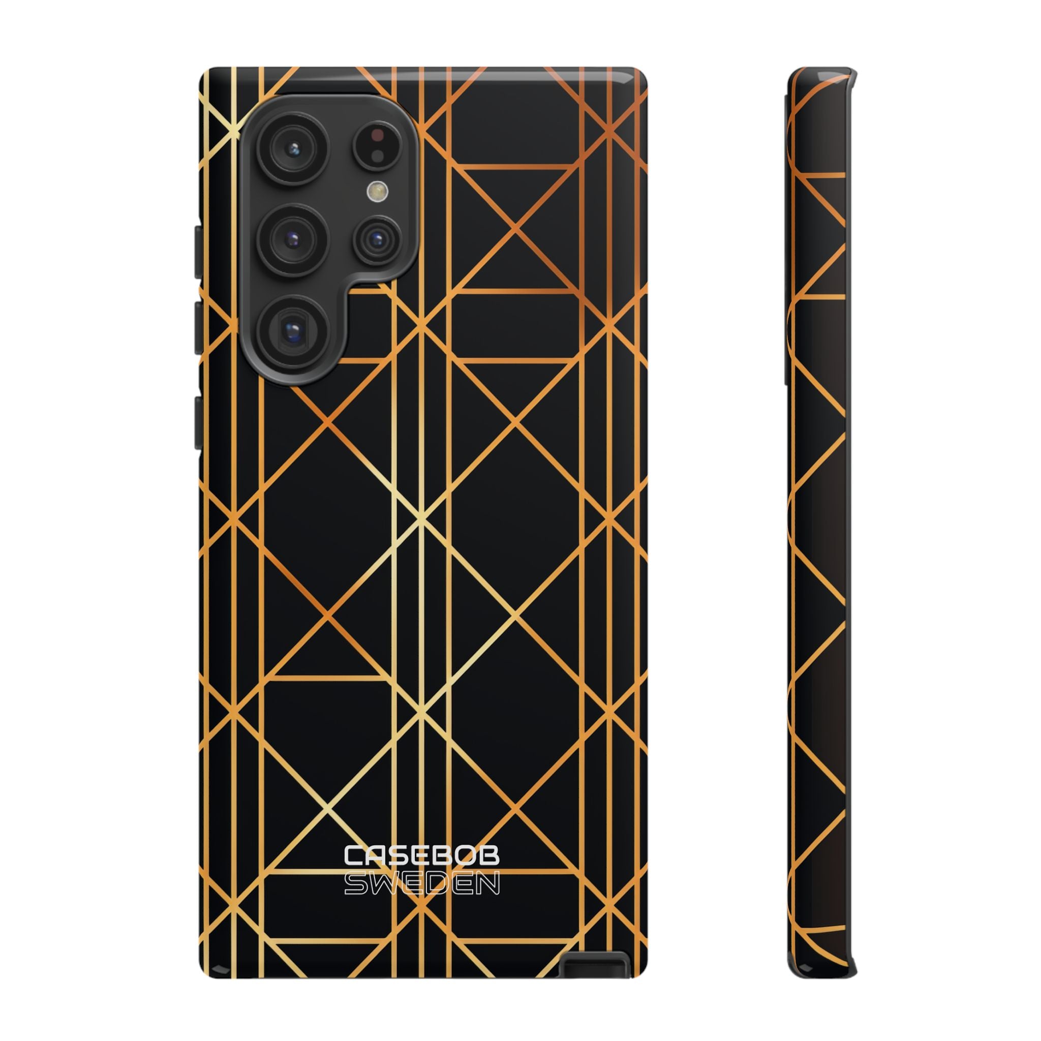 Golden Geometric Elegance  Samsung S22 - Tough