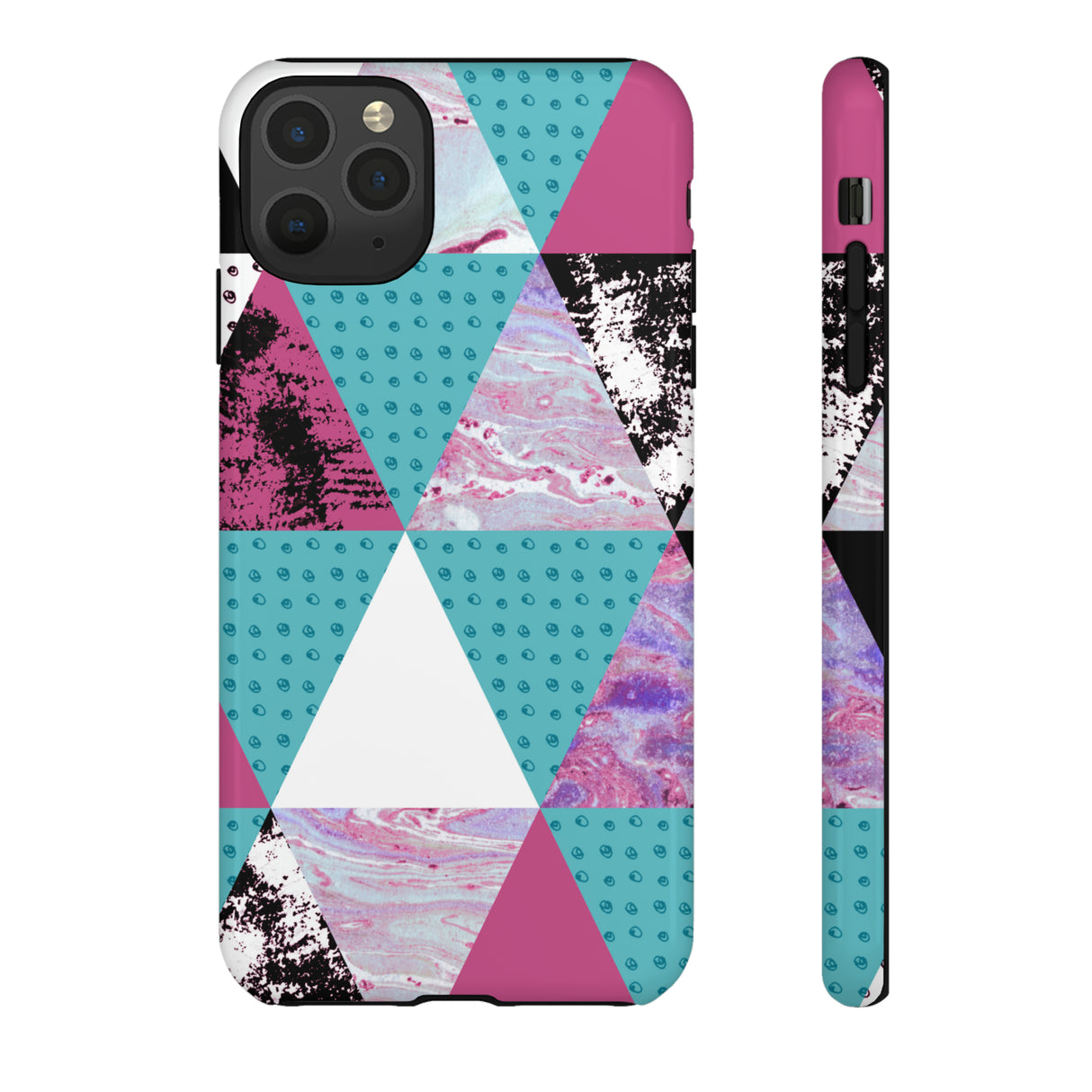 Grunge Triangles - Protective Phone Case