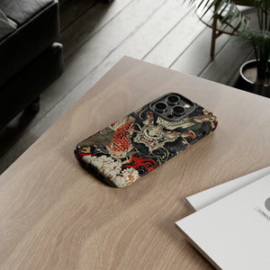 Oni & Sacred Symbols Fusion - Protective Phone Case