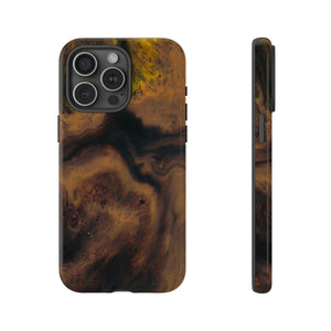 Brown Earth Ink Art - Protective Phone Case