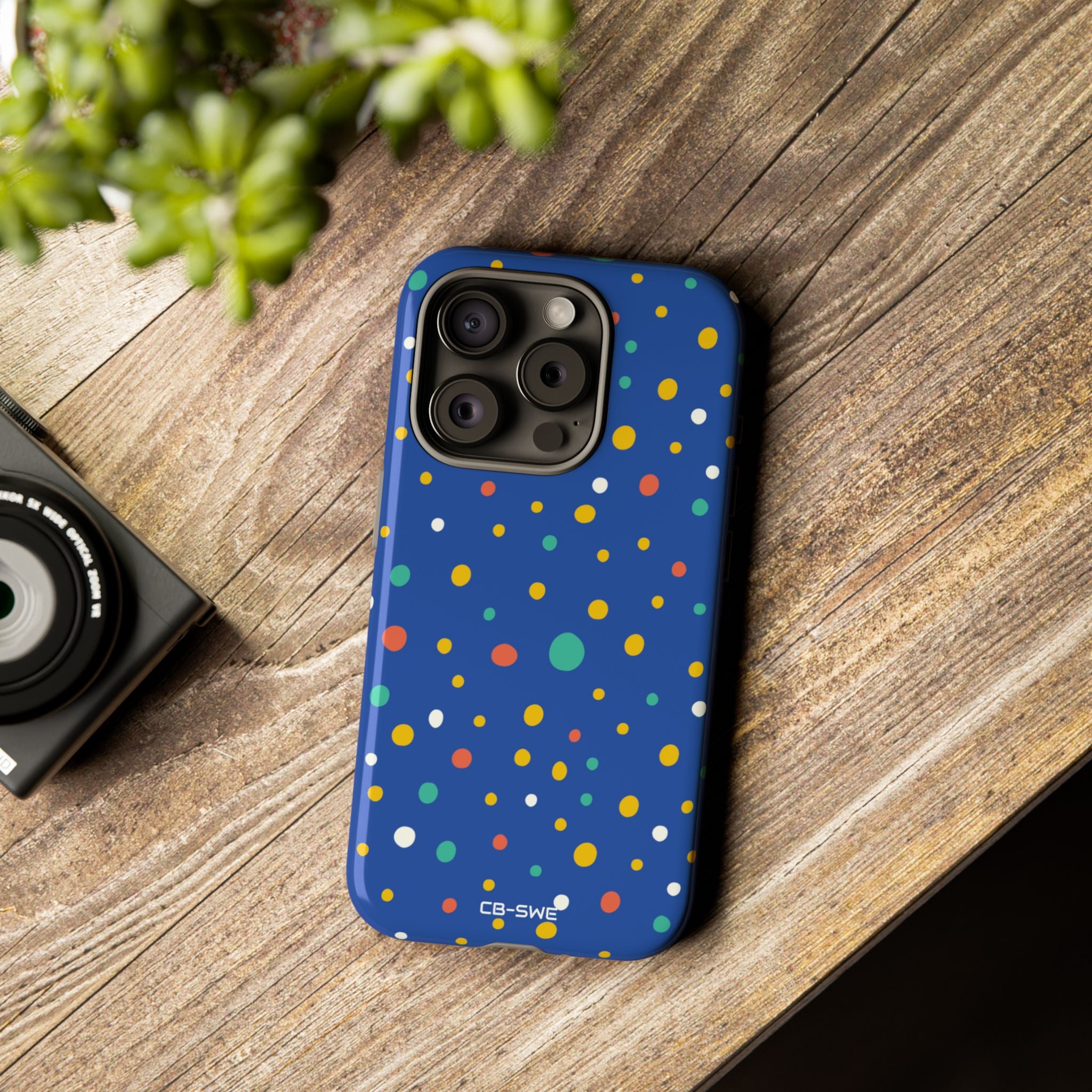 Colorful Dots Dance - iPhone Case